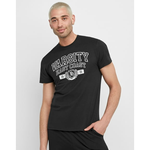 Hanes Men's Cotton Graphic T-Shirt, Legendary 1901 Black XL