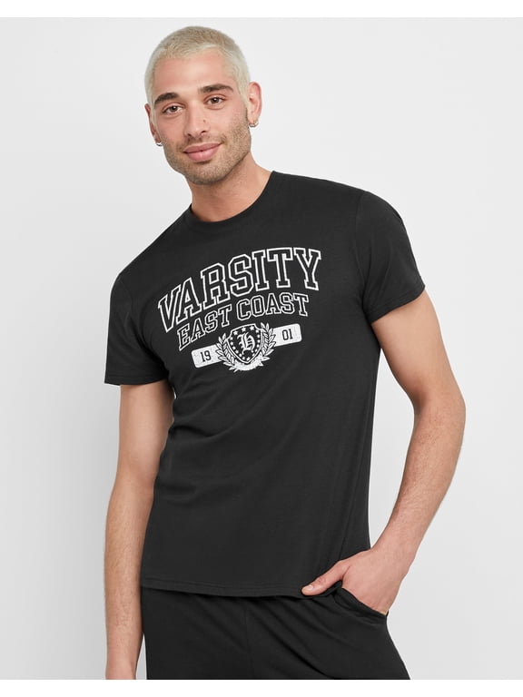 Men's Cotton Graphic T-Shirt, Legendary 1901 Black XL