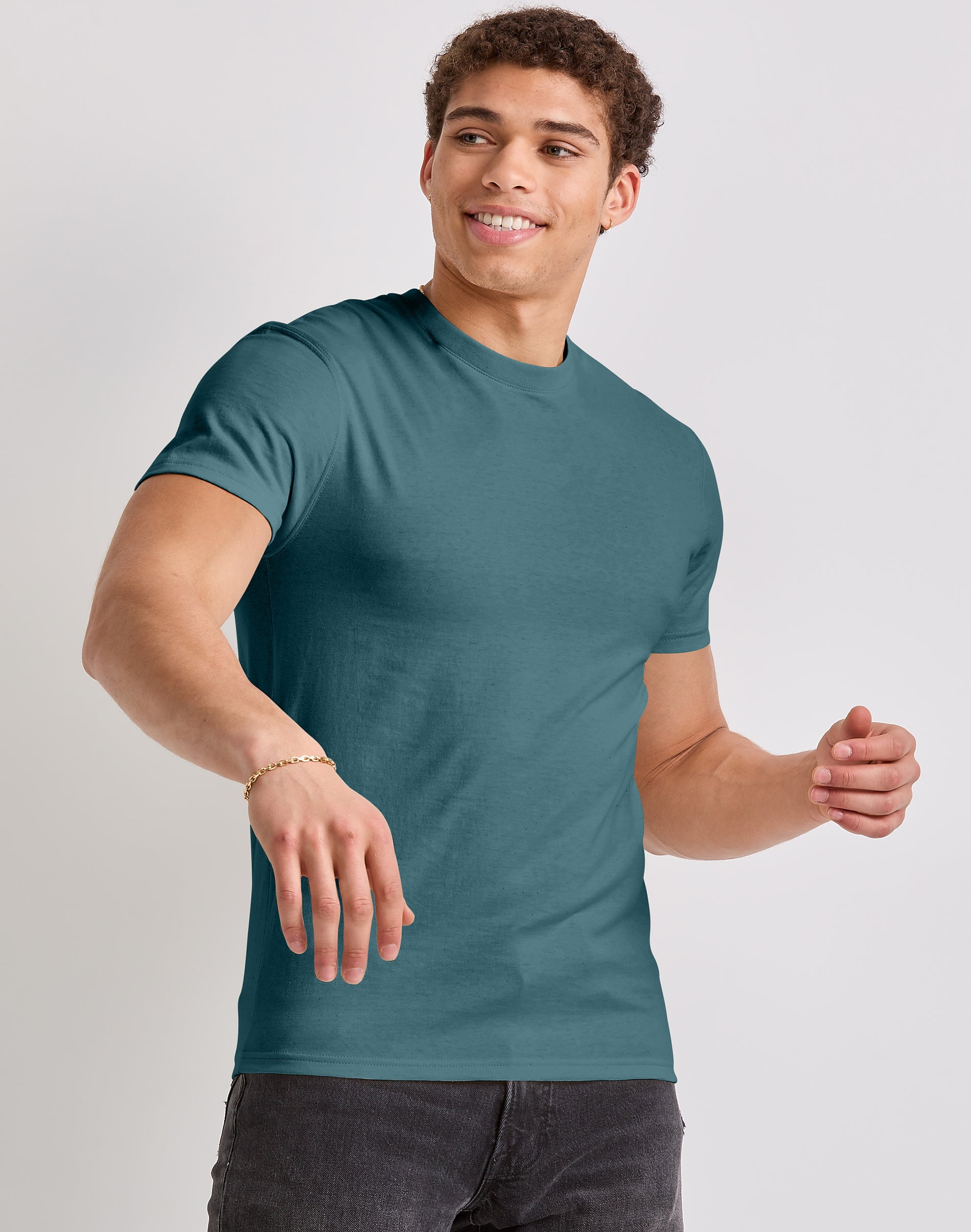 Hanes Originals Men's Cotton Lightweight Short Sleeve T-Shirt, Size S-3XL
