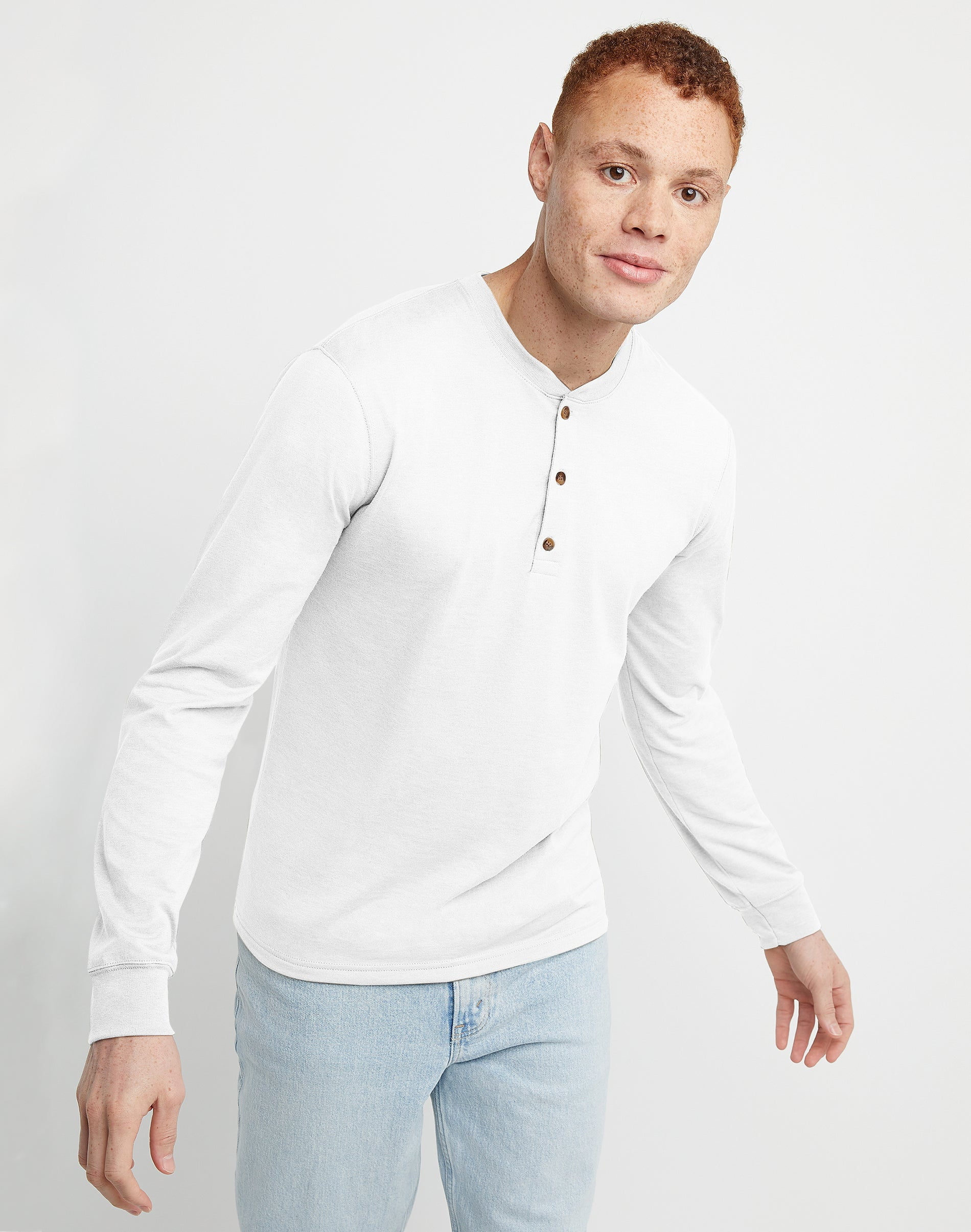 Henley shirt white hot sale