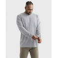 thumbnail image 1 of Hanes Originals Men's Cotton Long Sleeve T-Shirt (Big & Tall Sizes) Light Steel XLT, 1 of 5