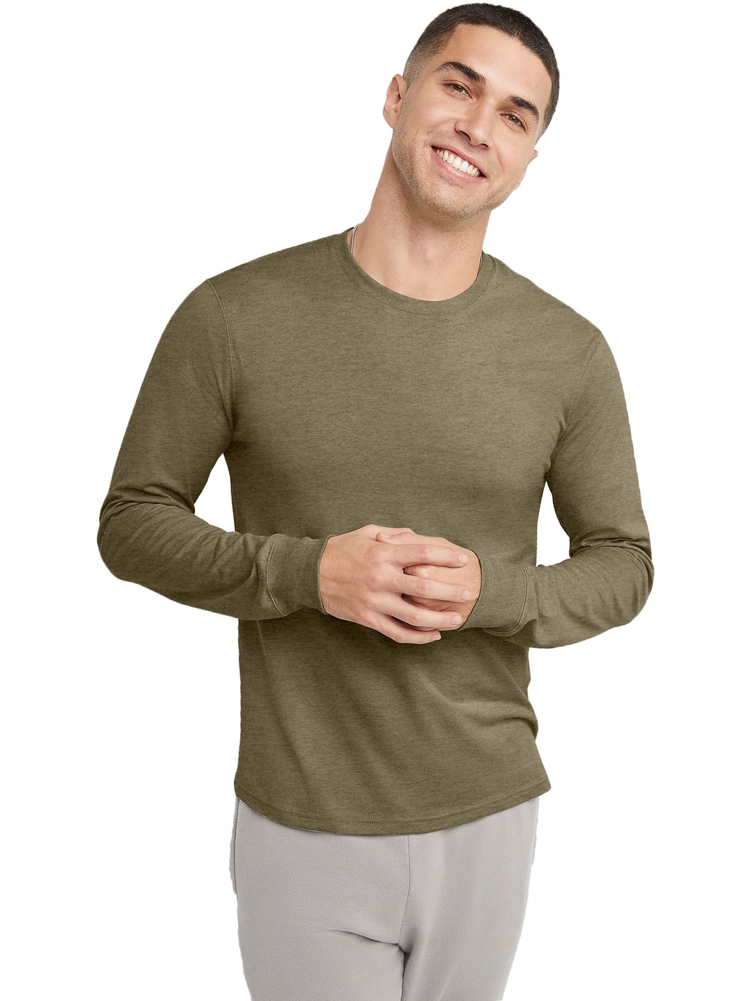 hanes long sleeve t shirts walmart