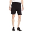 thumbnail image 1 of Hanes Men's Jersey Short with Pockets, Black, Medium, 1 of 12