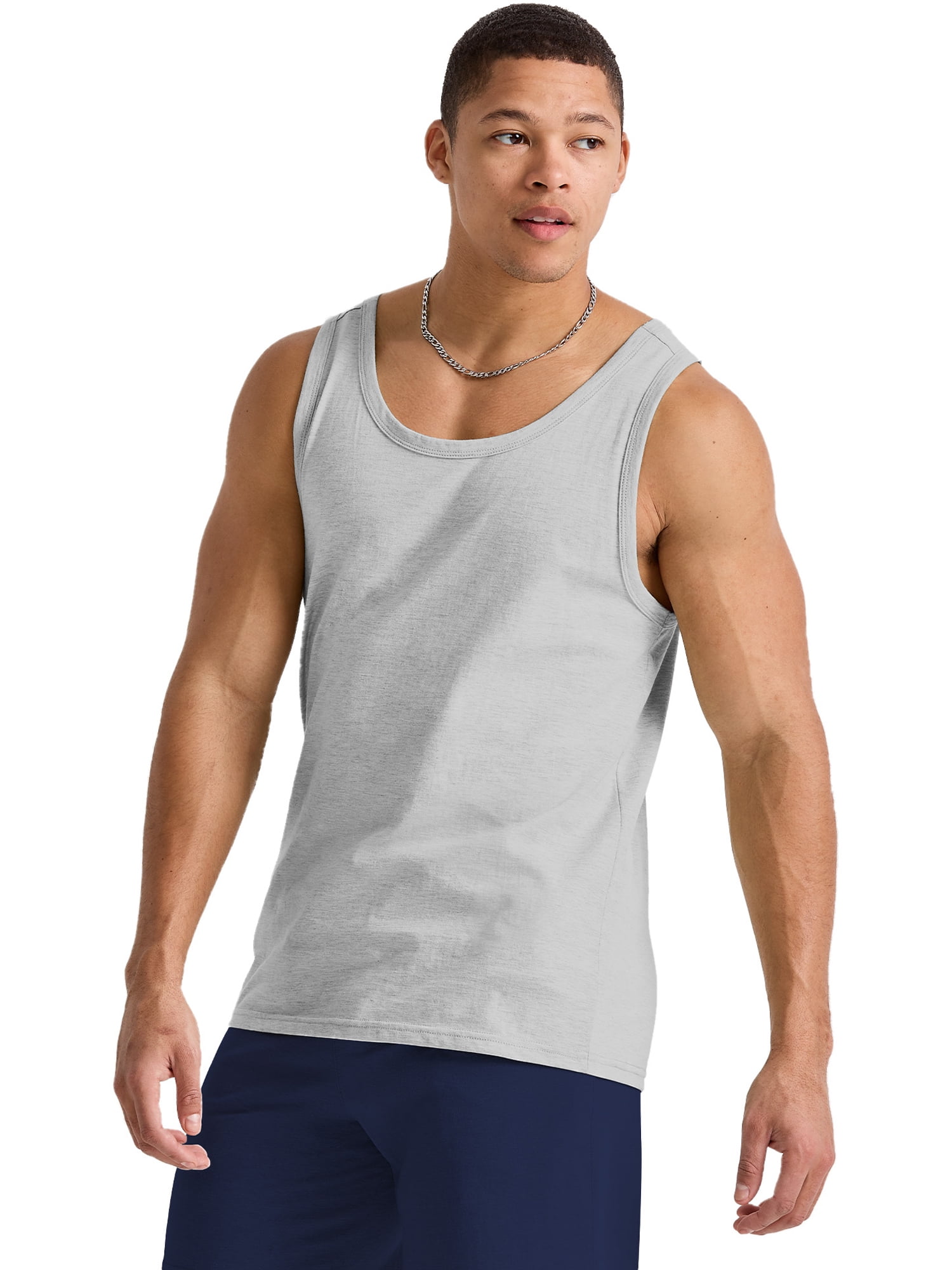 Hanes Tank Top
 Hanes Originals Men s Cotton Tank Top Light Steel M Walmart