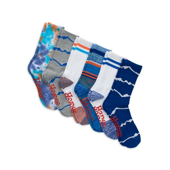 Hanes Originals Men's Crew Socks, Moisture Wicking, 6-Pair Pack