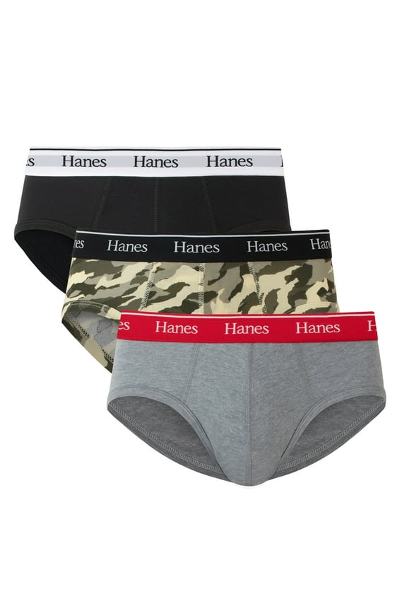 Originals Men's Dyed Brief, Moisture Wicking Stretch Cotton Brief, 3-Pack