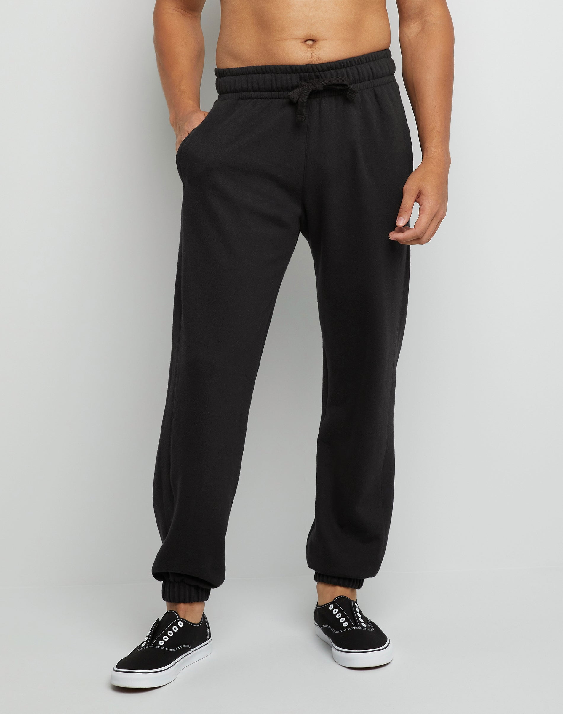 Hanes Men s EcoSmart Fleece Sweatpants 32 Inseam Sizes S 3XL Walmart