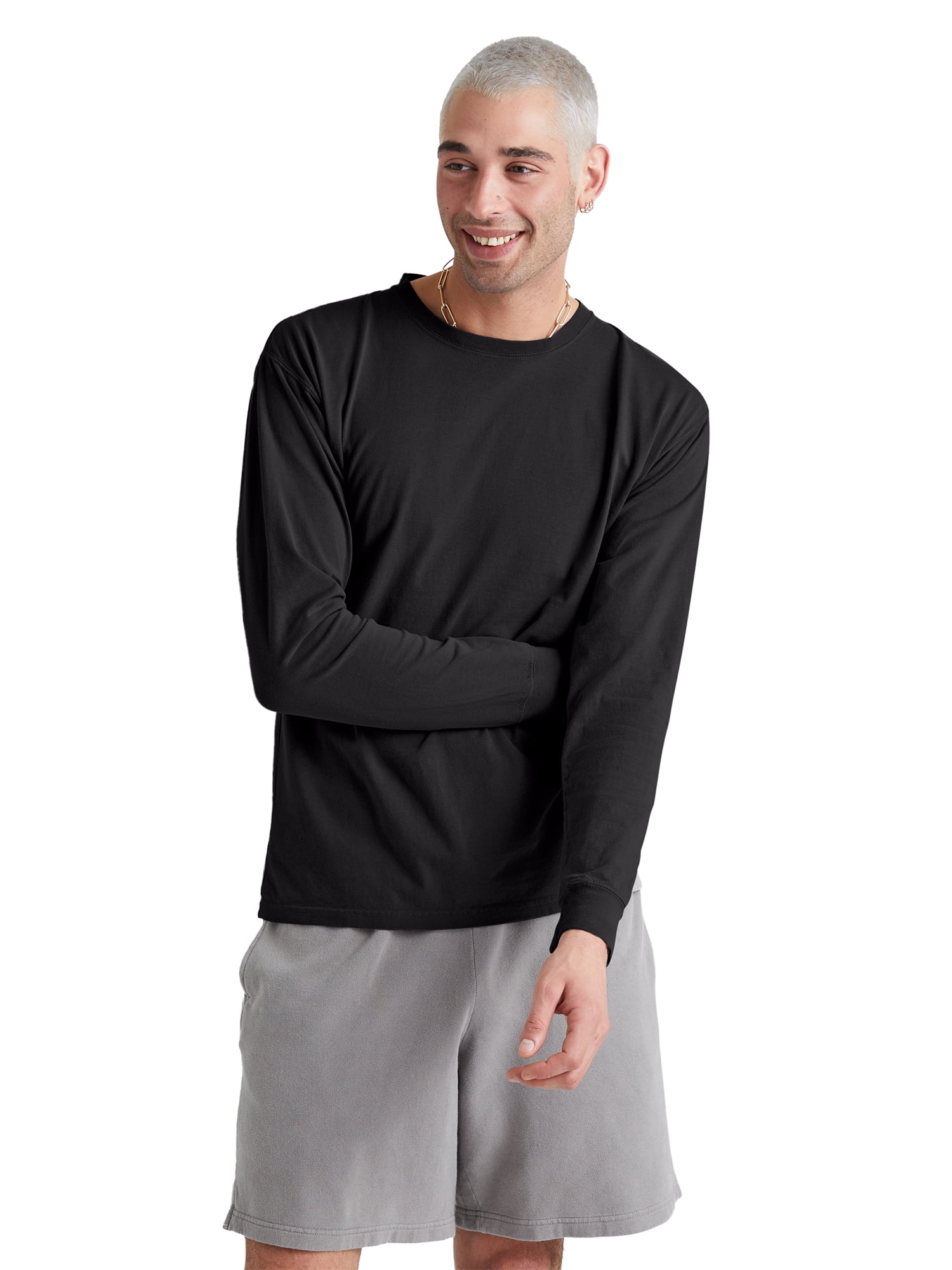 Hanes Originals Men's Garment Dyed Long-Sleeve T-Shirt, Sizes S-3XL
