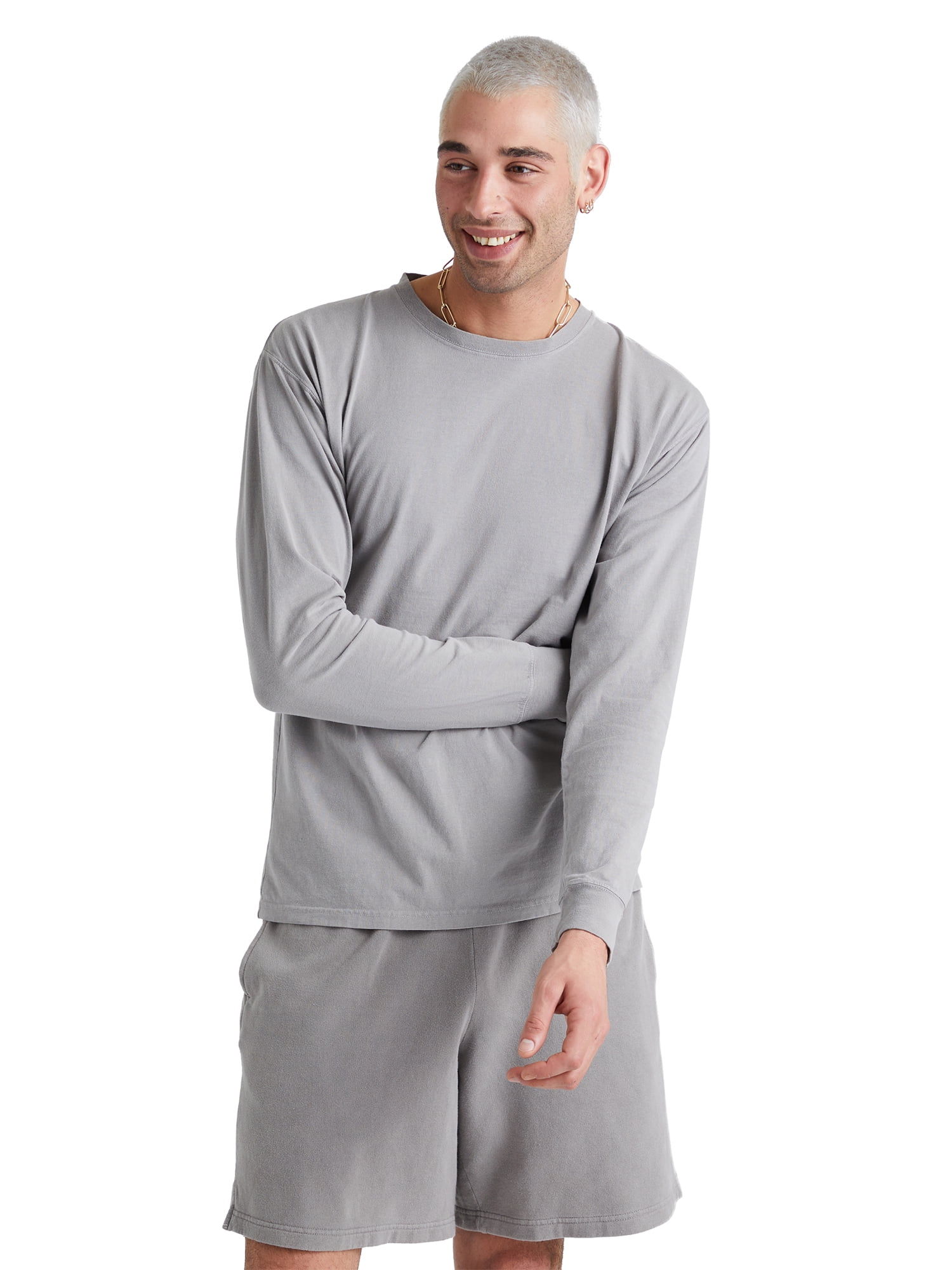 Hanes Originals Men's Garment Dyed Long-Sleeve T-Shirt, Sizes S-3XL