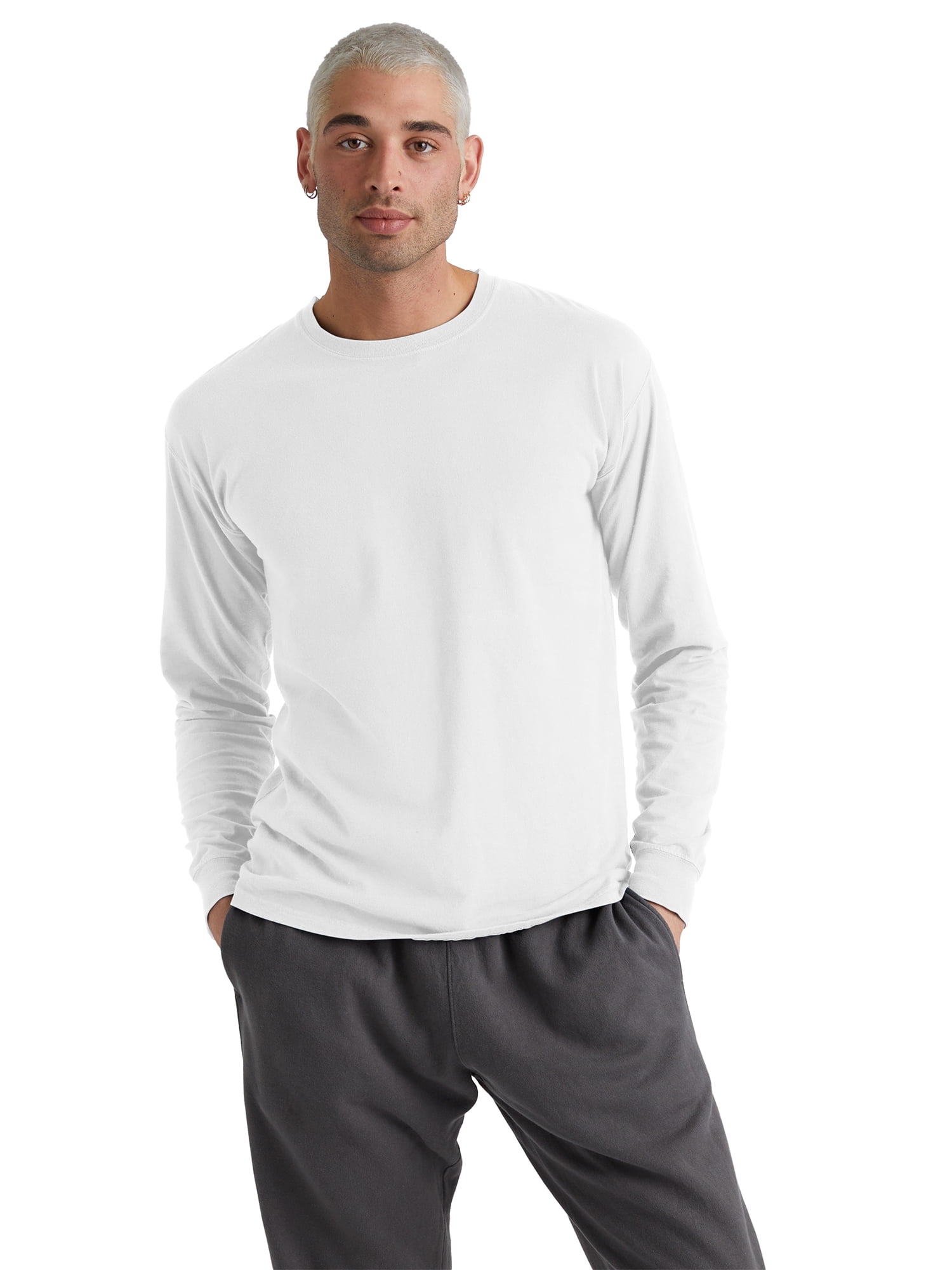 Hanes Originals Men's Garment Dyed Long-Sleeve T-Shirt, Sizes S-3XL