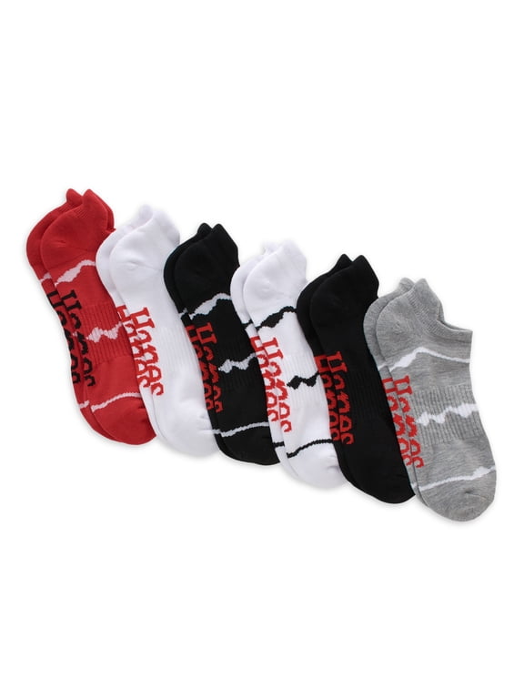 Originals Men's Heel Shield Socks, Moisture Wicking, 6-Pair Pack