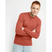 Hanes Henley Long Sleeve Originals Men's Tri-Blend Three Button Camping Outdoors