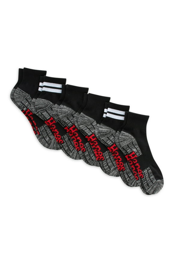 Originals Men's Moisture Wicking Ankle Socks, 6-Pack