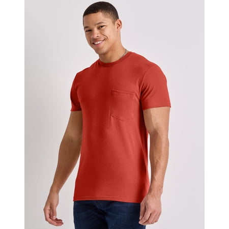 Hanes Originals Men's Pocket T-Shirt Cotton Crewneck Short Sleeve Tee Lightweight S-3XL