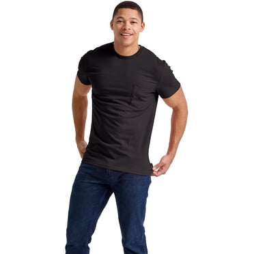 Hanes Big men's nano-t short sleeve pocket tee - Walmart.com