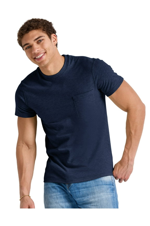 Originals Men's Pocket T-Shirt Tri-Blend Tee Short Sleeve Tee Crewneck S-4XL