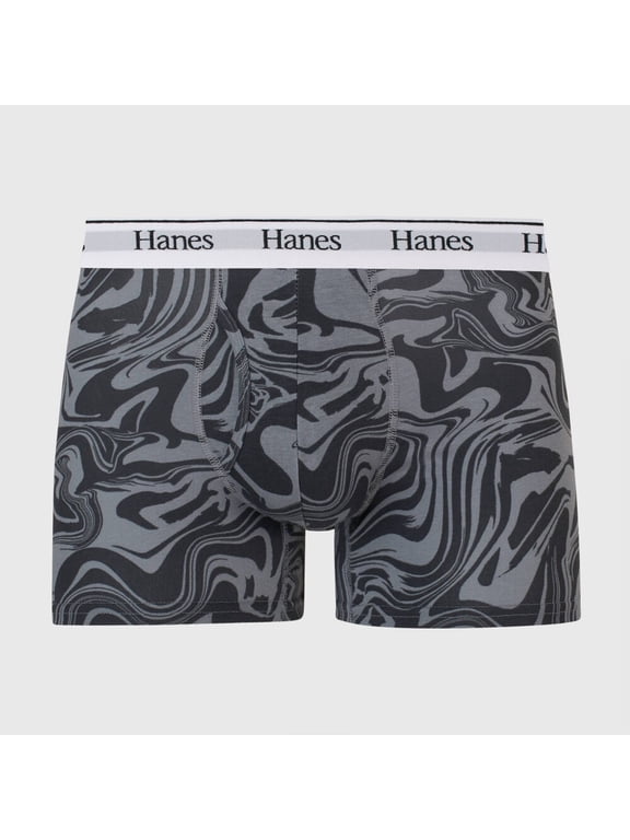 Originals Men's STRETCH TRUNK 3-Pack "modern fit & COTTON STRETCH" Size " L" Gray/Black