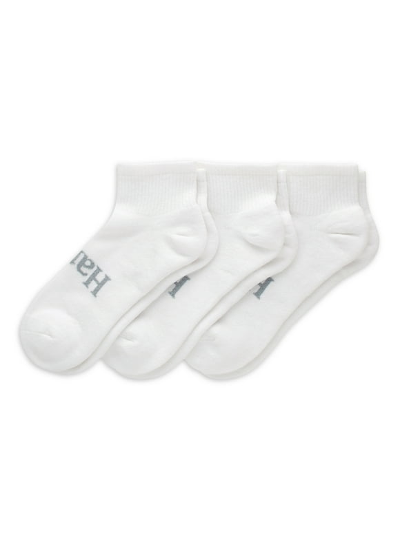 Hanes Originals Men’s SuperSoft Ankle Socks, 3-Pack, Sizes 6-12