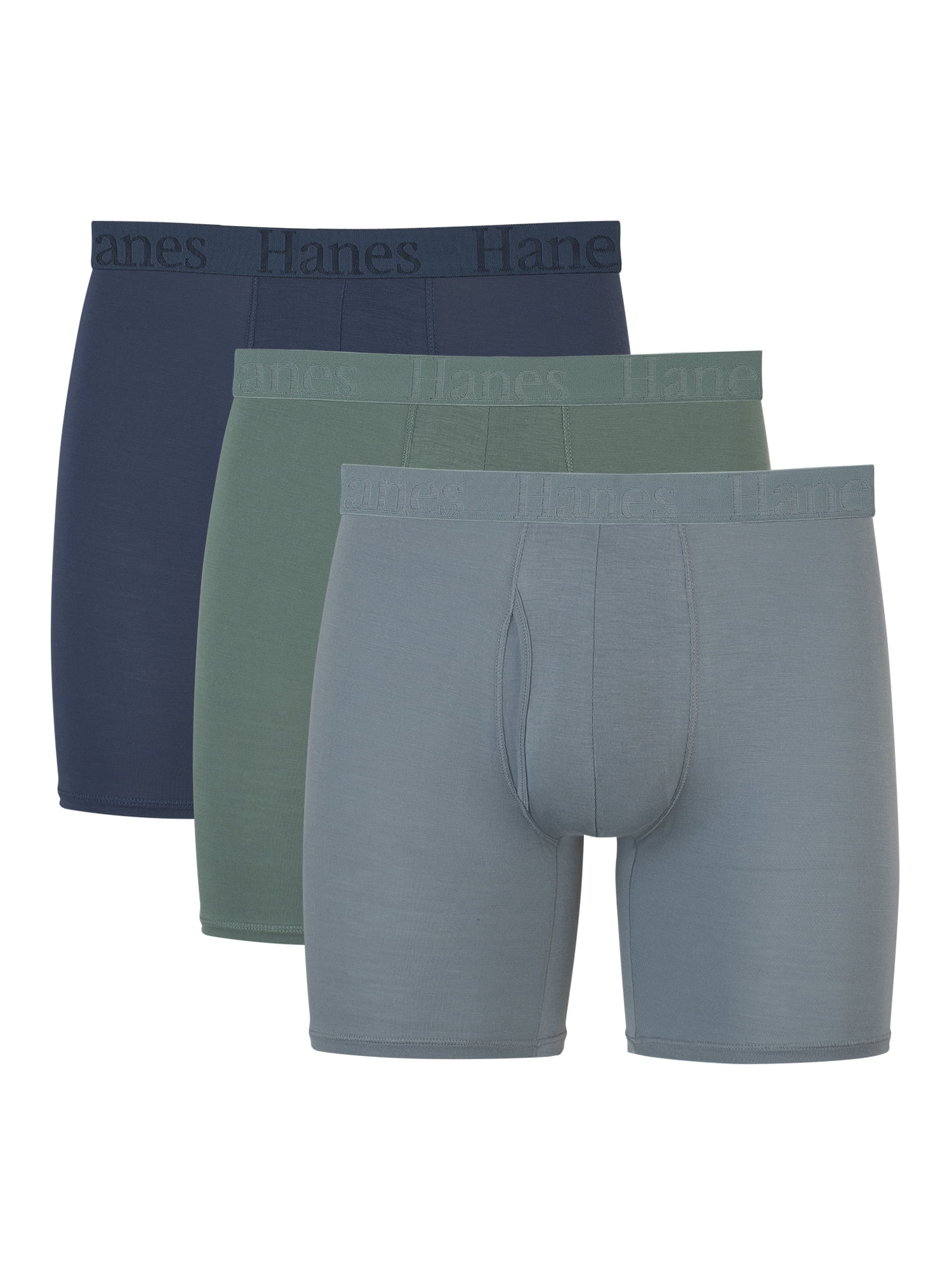 Hanes Sport Men's Air Mesh Long Leg Boxer Brief Underwear, X-Temp, 4-Pack  Assorted XL 
