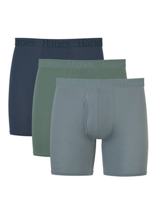 Hanes Mens TAGLESS® Boxer Briefs Underwear 6 Pack - 2349K6 – ShirtStop