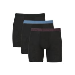 $38 Hanes Underwear Men's Platinum Black Comfort Flex Boxer Briefs 4-Pack  Size S