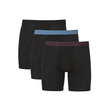 Hanes Originals Men's SuperSoft Boxer Brief Underwear, 3-Pack, Sizes S-2XL