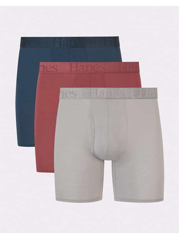 Originals Ultimate Men's SuperSoft Boxer Brief Underwear, Assorted, 3-Pack XL