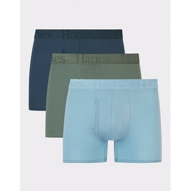 Hanes Originals Ultimate Men's SuperSoft Trunk Underwear, Assorted, 3-Pack 2XL