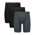 thumbnail image 1 of Hanes Originals Men's SuperSoft Boxer Brief Underwear Pack, Longer Leg, Total Support Pouch, Assorted, 3-Pack, 1 of 8