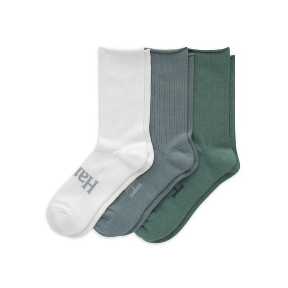 Crew Socks Pack, 3 Pairs, Originals SuperSoft Crew Socks for Men, Comfort Stretch