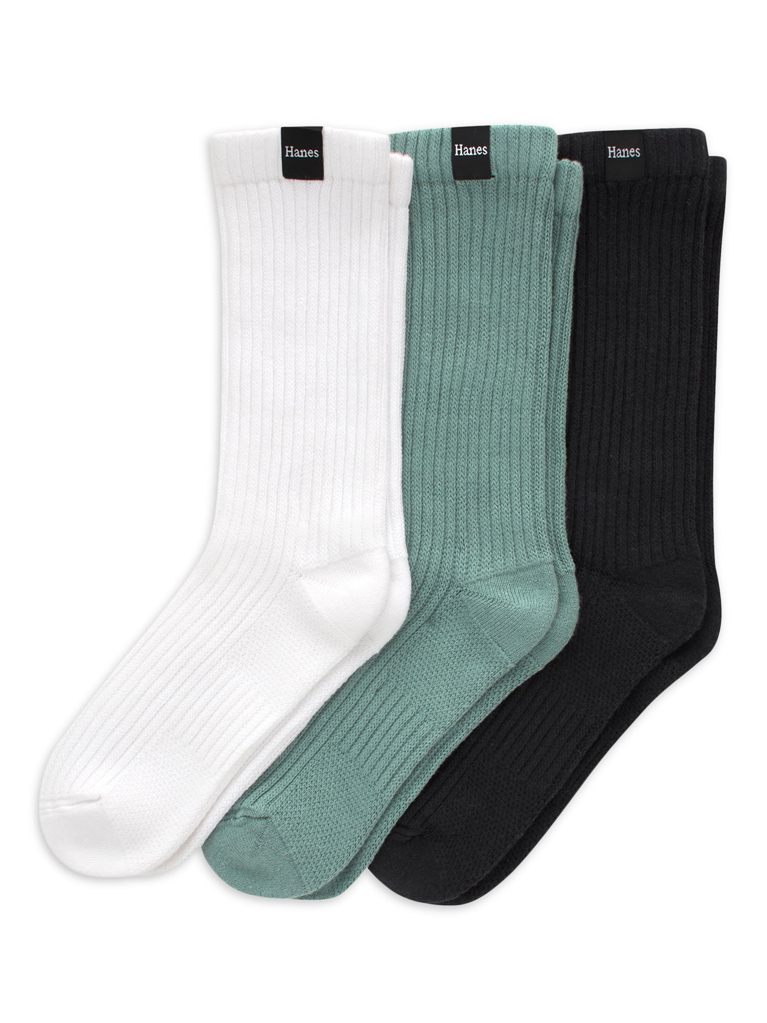 Hanes Originals Men's SuperSoft Slouch Crew Socks, 6-12, 3 Hanes Originals Men's SuperSoft Slouch Crew Socks, 6-12, 3