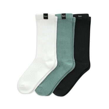 Hanes Originals Men’s SuperSoft Slouch Crew Socks, 6-12, 3-Pairs