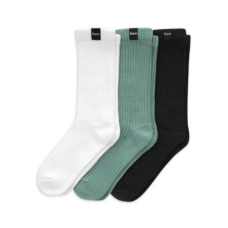 Crew Socks, 3 Pairs, Originals SuperSoft Slouch Socks for Men, Comfort Stretch