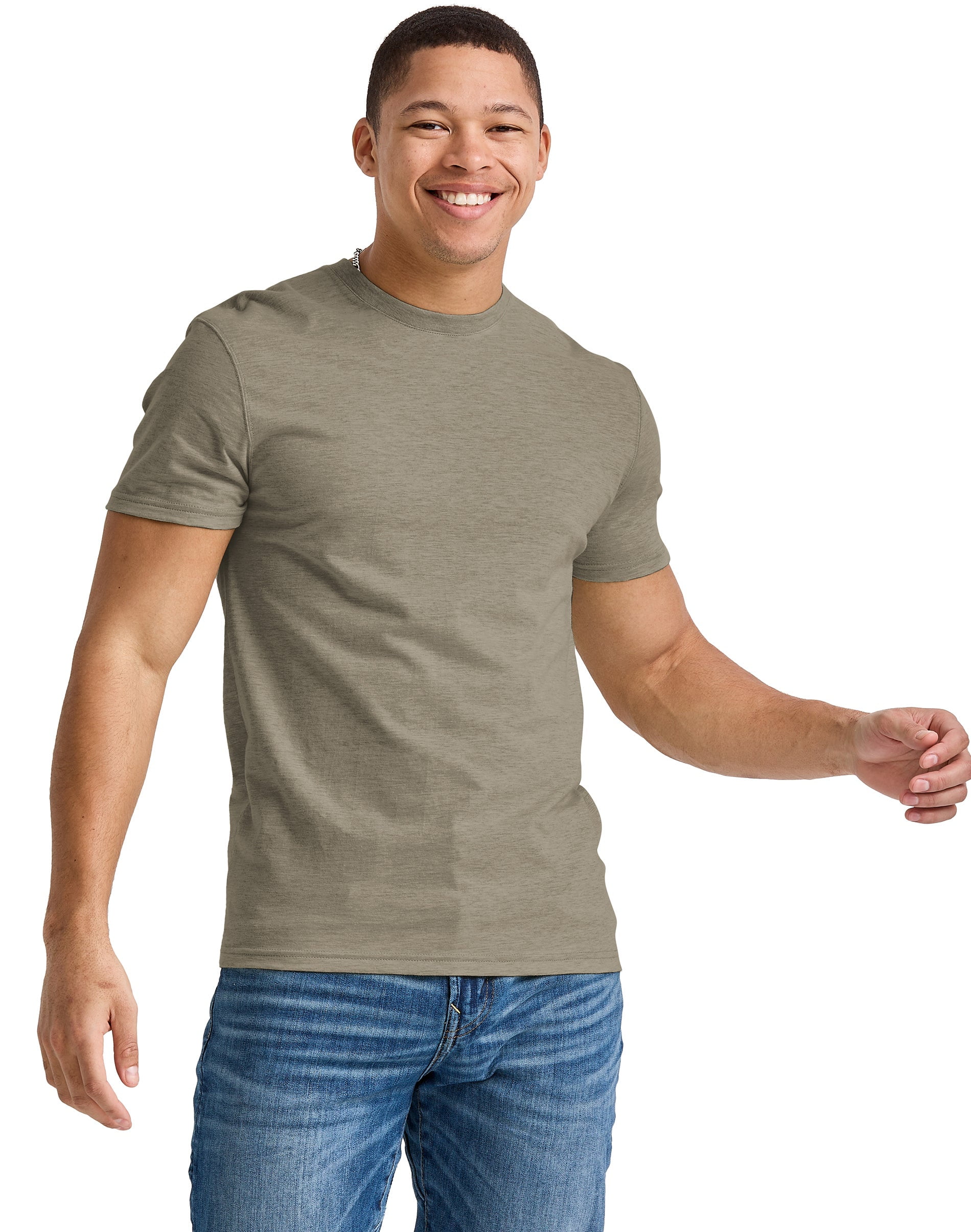 Hanes Originals Men's T-Shirt Short Sleeve Tri-Blend Crewneck Modern ...