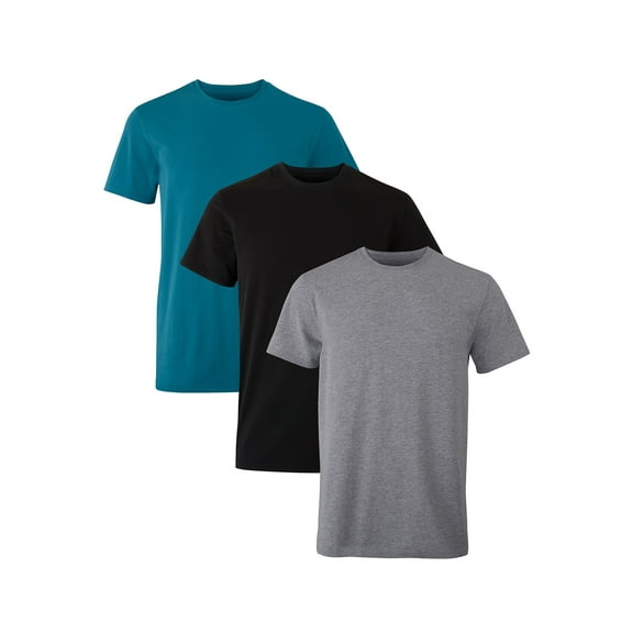 Hanes Originals Men’s T-Shirts Pack, Moisture-Wicking Stretch Cotton, 3-Pack