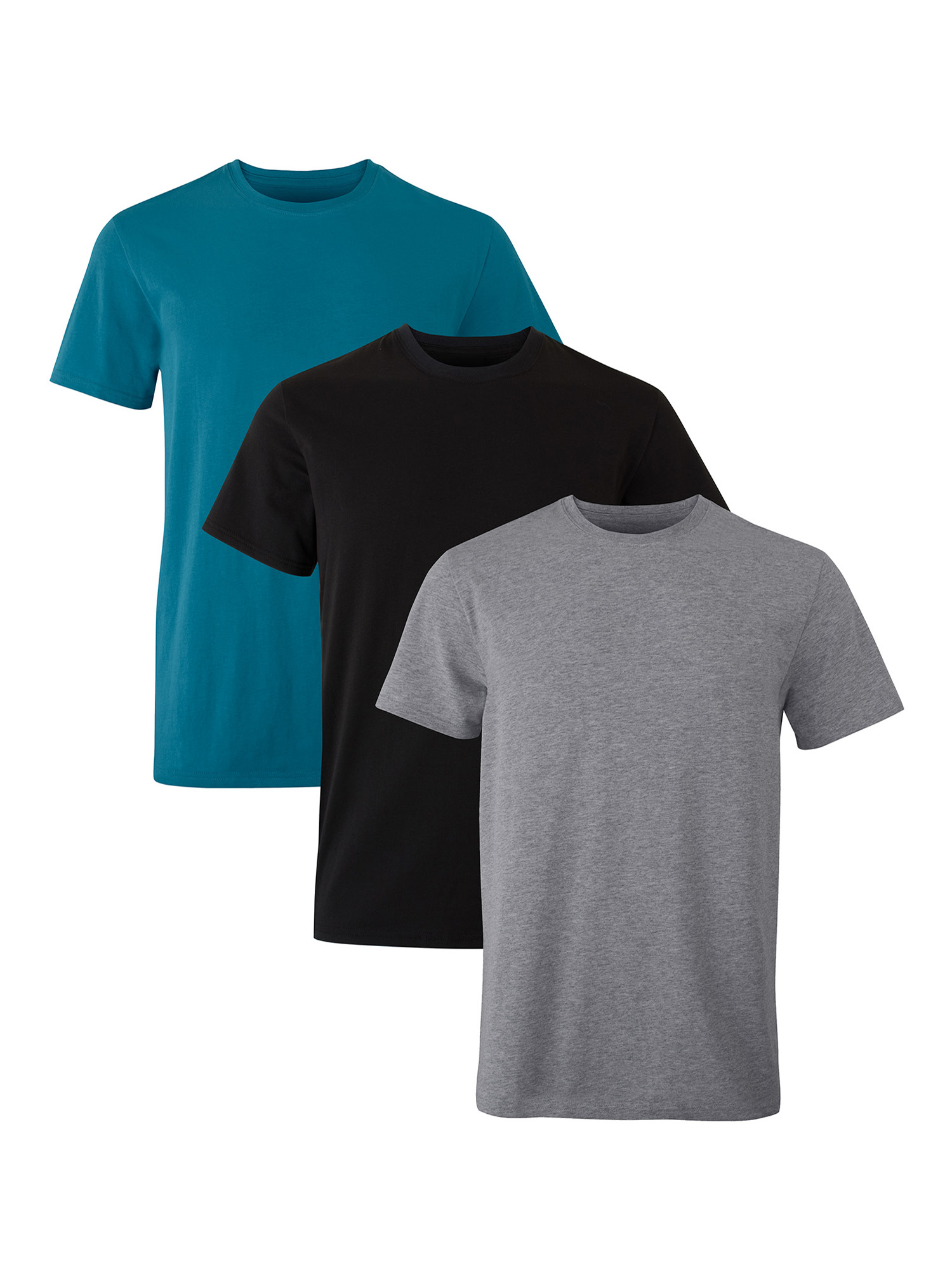 Hanes Originals Men’s T-Shirts Pack, Moisture-Wicking Stretch Cotton, 3-Pack