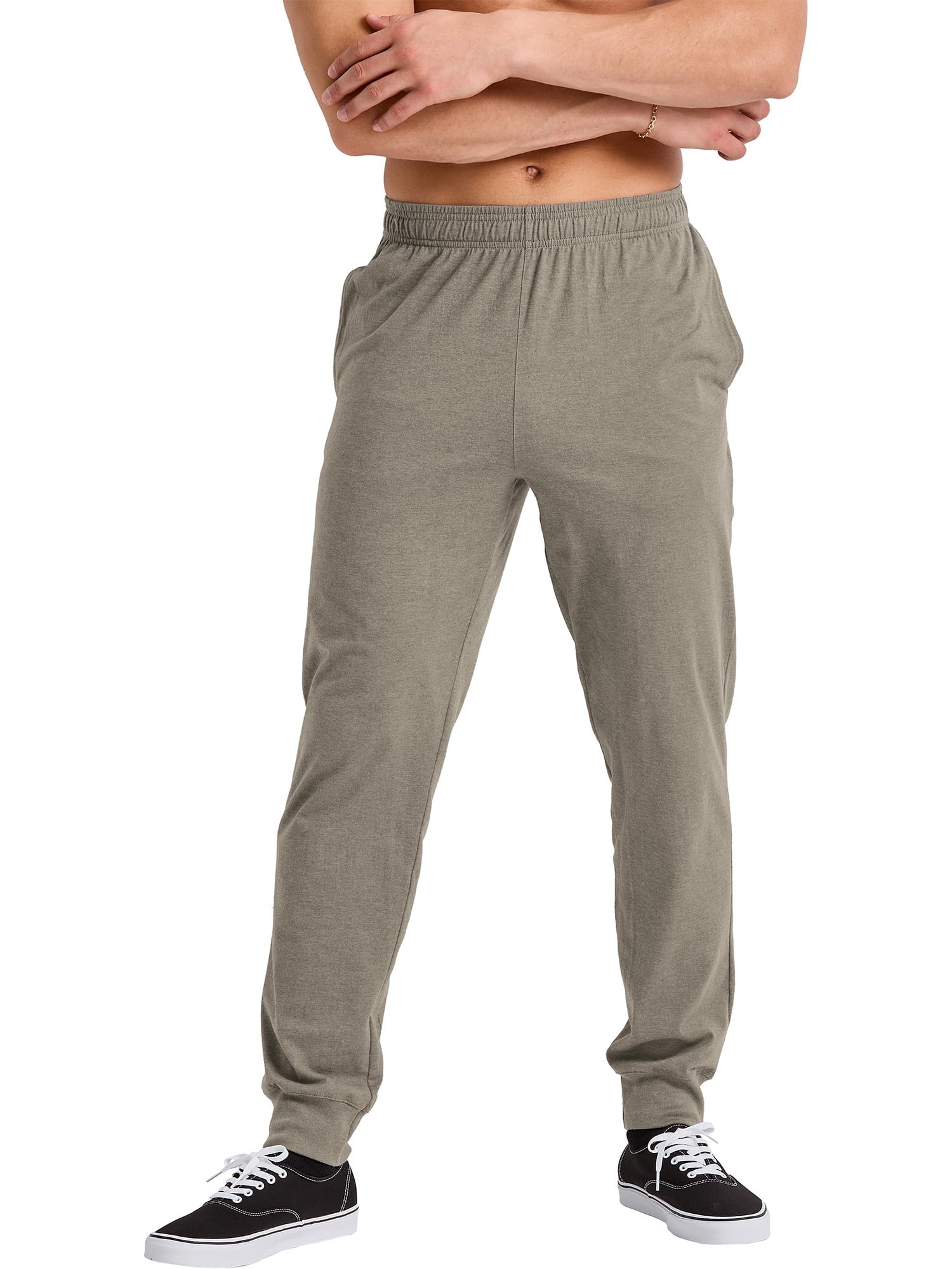 Gildan Heavy Blend Fleece Sweatpants with Elastic Waistband and Open Bottom Pockets Walmart