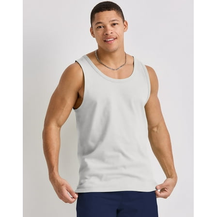 Hanes Originals Men's Tri-Blend Tank Top Eco White 3XL