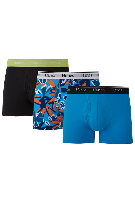 Originals Men's Underwear Trunks, Moisture-Wicking Stretch Cotton, 3-Pack