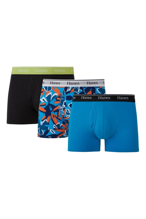 Originals Men’s Underwear Trunks, Moisture-Wicking Stretch Cotton, 3-Pack
