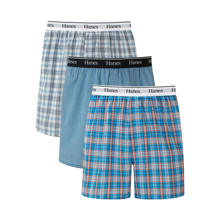 Hanes Men's Tagless Boxer With Exposed Waistband, Multiple, 47 OFF