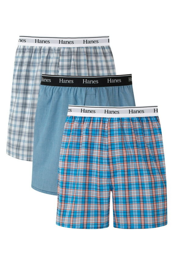 Originals Men's Moisture Wicking Boxer Shorts, 3-Pack