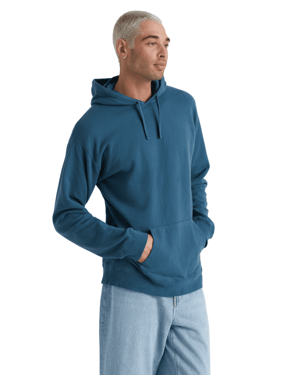 Hanes Herren Fleece-Sweatshirt – Baumwollreich, Vintage-gewaschen, Bequemer Crewneck-Pullover