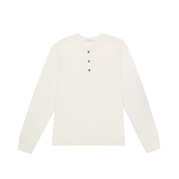 Hanes Long Sleeve Henley Shirt Mens Originals Ringspun Cotton Three Button S-3XL