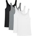 thumbnail image 1 of Hanes Originals Pack, Soft Cotton Rib Tank Tops for Women, 4-Pack, 1 of 6