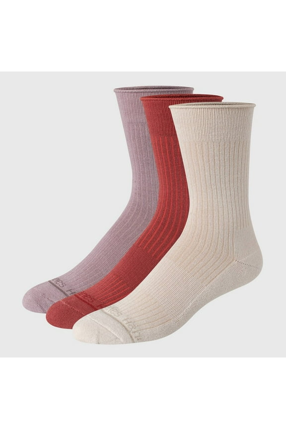 Originals Premium Men's SuperSoft Crew Socks 3pk - Stone/Sandal Red 6-12