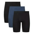 thumbnail image 1 of Hanes Originals Premium Men's SuperSoft Long Leg Boxer Briefs 3pk - Teal Blue/Gray, 1 of 7