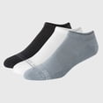 thumbnail image 1 of Hanes Originals Premium Men's SuperSoft No Show Socks 3pk White/Black/Gray 6-12, 1 of 1