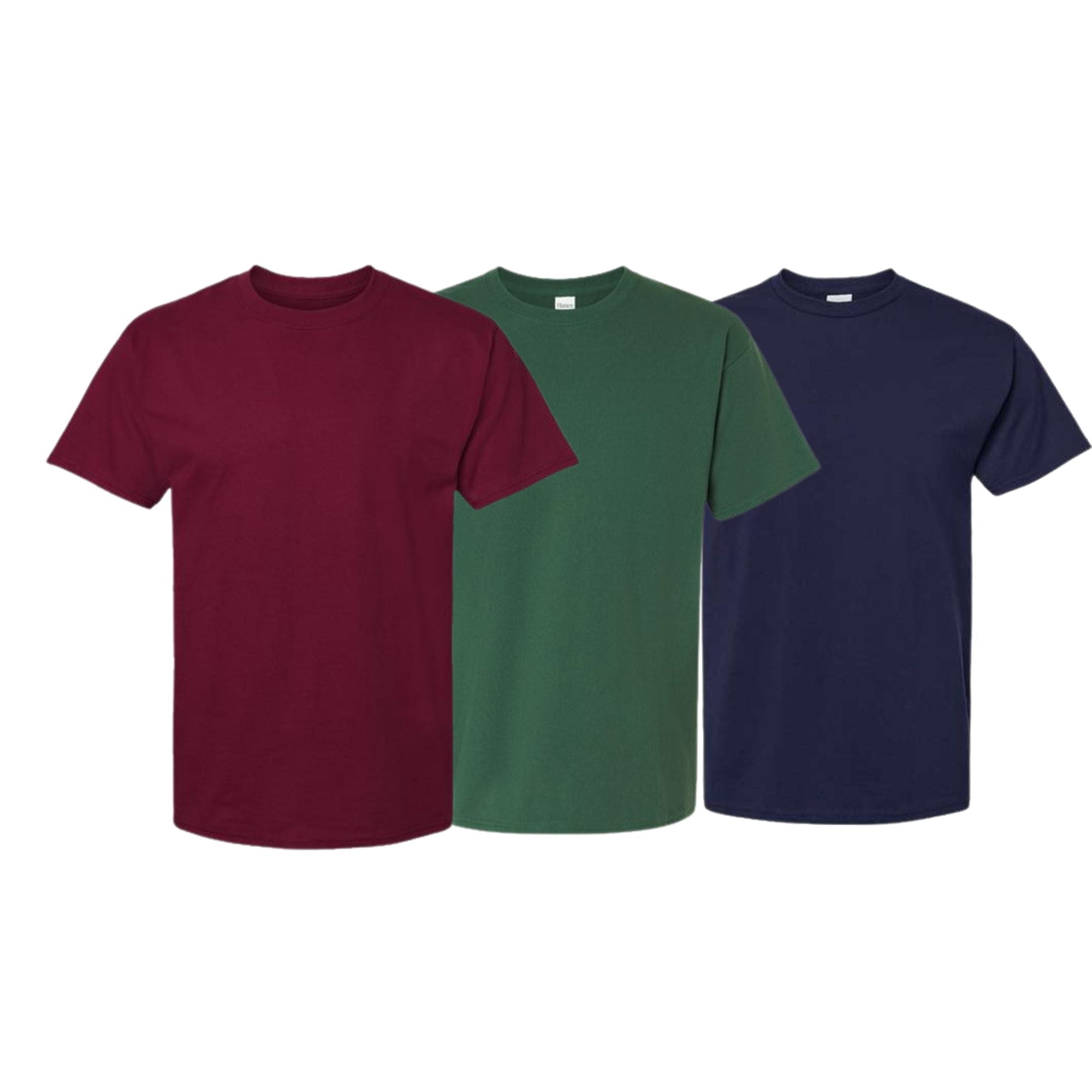 Jerzees Men's Short Sleeve T-Shirt 3-Pack - Classic Fit, 50/50 Cotton Polyester Blend