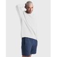 thumbnail image 1 of Hanes Unisex Garment Dyed Fleece Sweatshirt White L, 1 of 8
